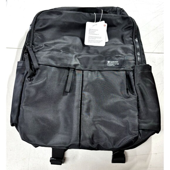 Lululemon Handbags - NWT Lululemon City Adventurer Everyday Backpack II Bag 23L Black Water Resistant